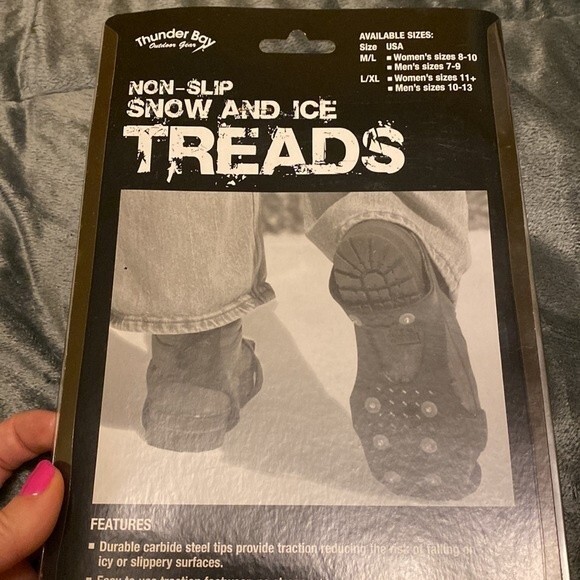 Thunder Bay Outdoor Gear Non-Slip Snow and Ice Treads SIZE M/L UNISEX - Picture 3 of 4